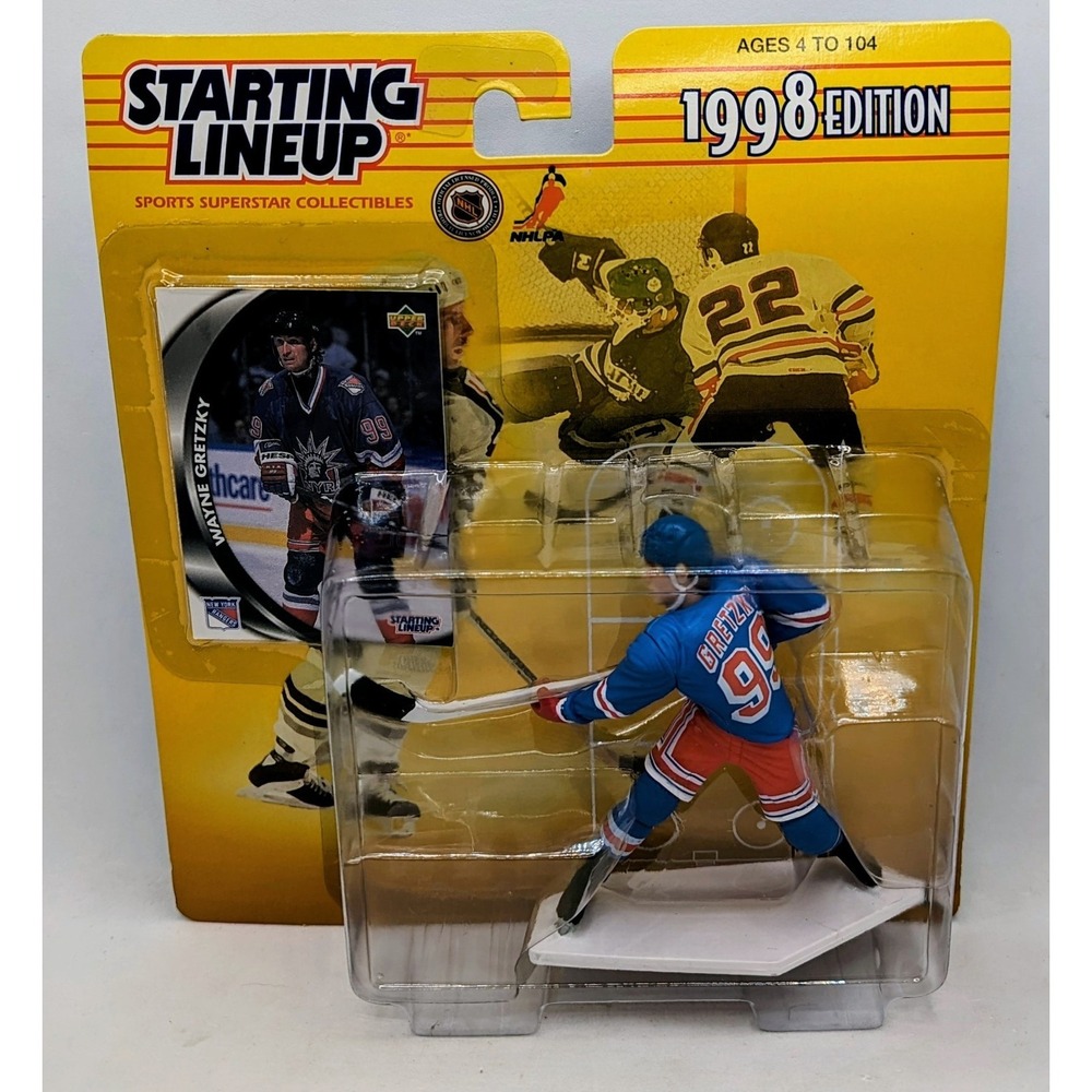 1998 Kenner Starting Lineup Wayne Gretzky New York Rangers Hockey Figure